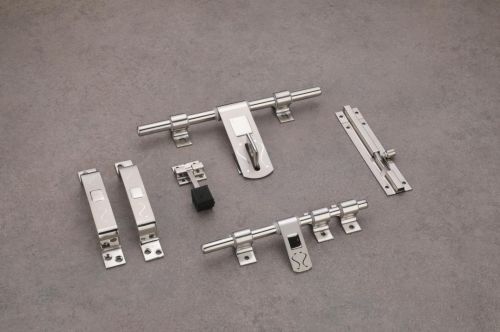 Square Stainless Steel Door Kit, Color : Silver