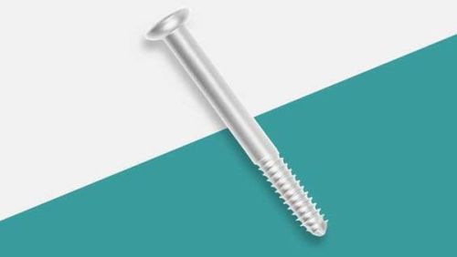 Zenium Titanium Cancellous Half Thread Screw, Color : Silver