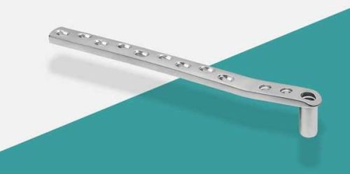 Polished Titanium Distal Femoral Compression Plate, Color : Grey