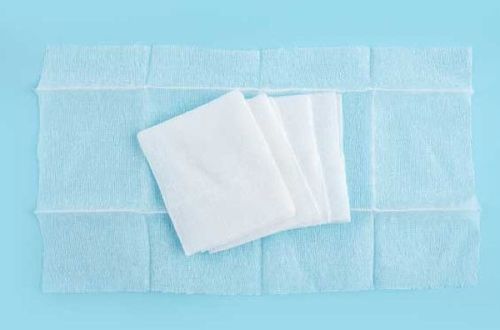 Zenium Cotton Gauze Swab, Color : White