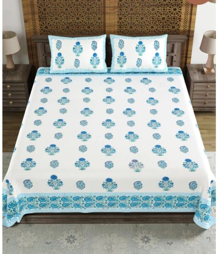 All Hand Block Printed Bedsheet, Packaging Type : Multicolor