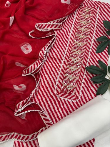 All Hand Block Printed Suit, Packaging Type : Multicolor