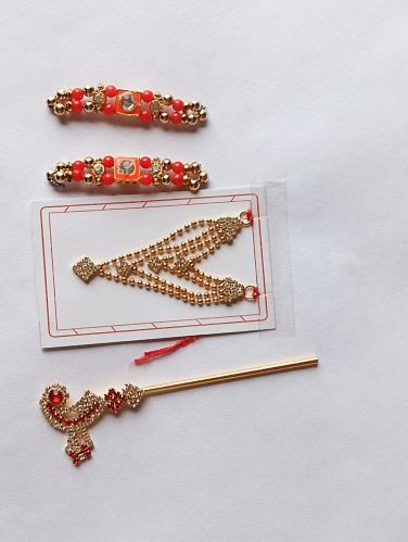 Plain Polished Laddu Gopal Shringar Set, Brand Name : Dhrama