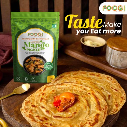 Mango pickle, Packaging Type : Plastic Packet for human consumption