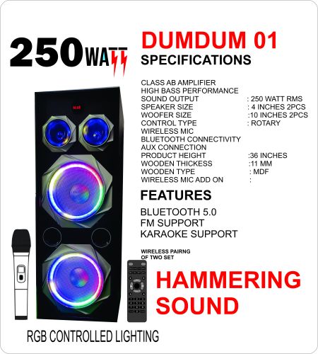 Generic Automatic Electric Dumdum Floor Standing Speaker