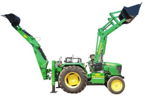 MS Tractor Frontend Loader with Backhoe, Model Number : AG11