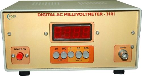 Digital AC Milli Voltmeter, Display Type : LCD