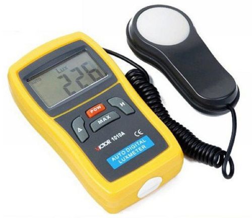 Plastic Digital Lux Meter, Color : Yellow for Measuring Light Intensity