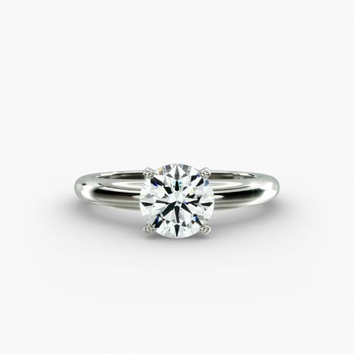 2 Carat Round Cut Lab Diamond Solitaire Promise Ring