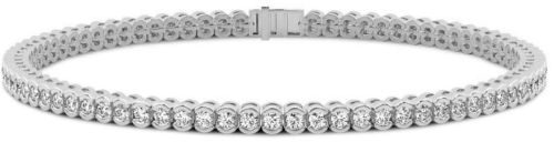 3Ct Round Cut Lab Diamond Tennis Bracelet 14K White Gold Vs Clarity D Color