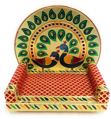 Navrang Thakorji Wooden Sinhasan, Color : Multicolor Multisize