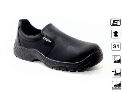 Worktoes Armin Black Nubuck Leather Fiber Toe Safety Shoe
