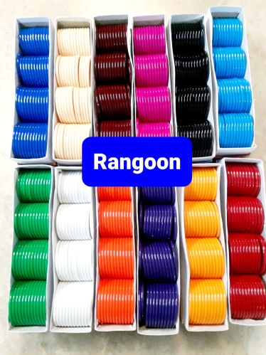 Kamal Products Rangoon Plastic Bangles, Shape : Round