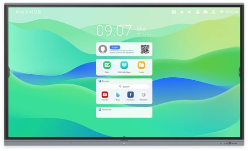 Maxhub Interactive Flat Panel E6521, Color : Black