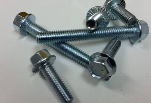 Steel Flange Bolts, Color : Silver