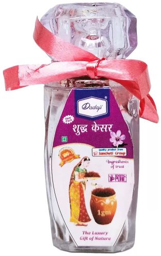 Dadaji Pure Saffron, Color : Reddish-orange