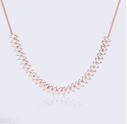 Diamond Zigzag Classic Necklace - Modern Elegance