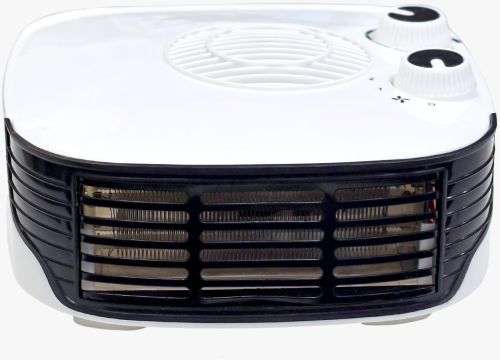 Indoma Electric Fan Room Heater, Color : White for Indoor Use