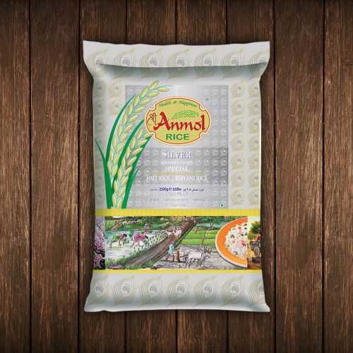 Anmol Silver HMT Rice, Color : White, Packaging Type : 125kg Bag