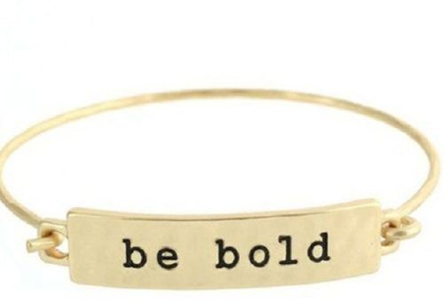 Brass Etching Bracelet, Color : Gold