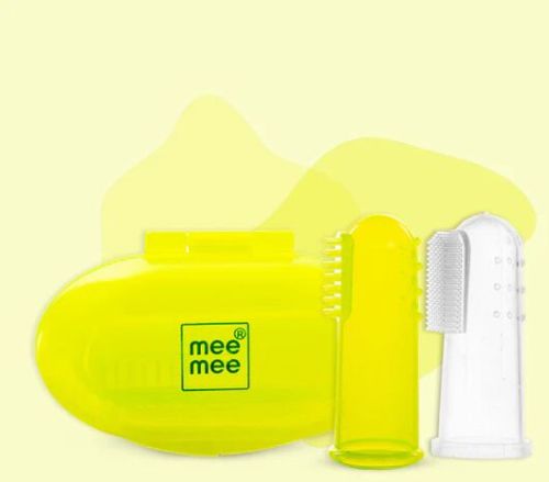 Silicone Mee Mee Unique Finger Brush, Color : Assorted
