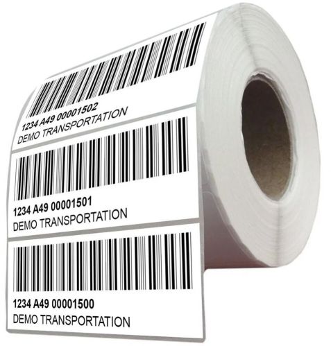 Paper Printed Barcode Label, Color : White