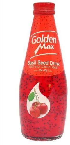 Golden Max Basil Seed Drink with Sour Cherry Flavor