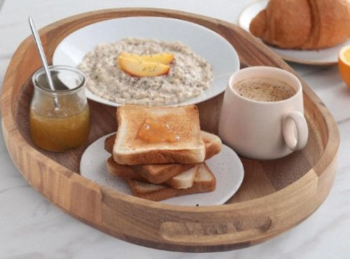 Acacia Wood Serving Tray 17