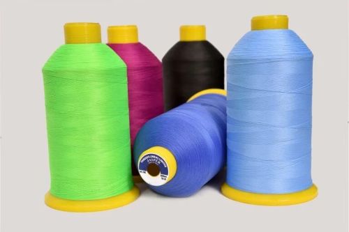 Recycled Textured Polyester Threads for Sewing