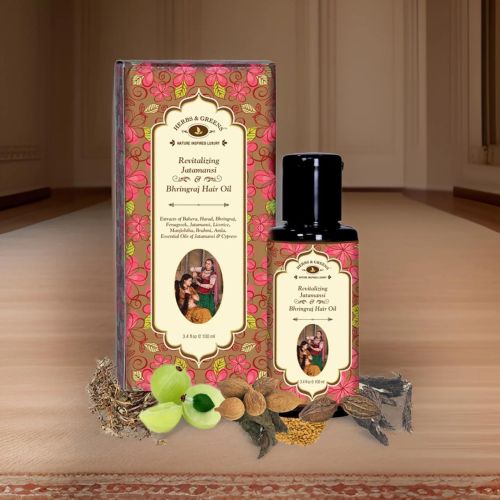 Revitalizing Jatamansi Bhringraj Hair Oil for Scalp Massage