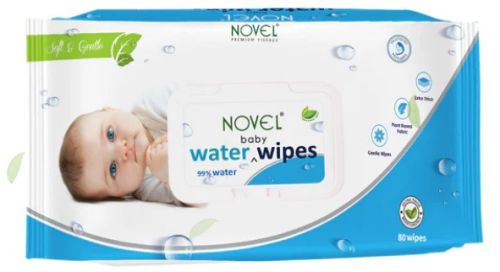 Novel Baby Water Wipes, Packaging Type : Resealable Lid