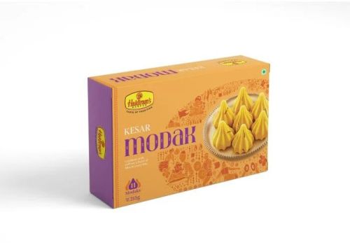 Flour Kesar Modak, Color : Yellow