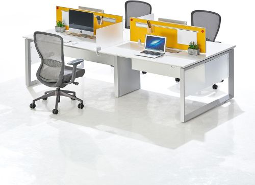 Aluminium Collaborate Loop Workstation, Shape : L-shaped