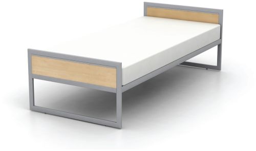 Fabric Relax Wooden Bed Twin, Full, Queen, King