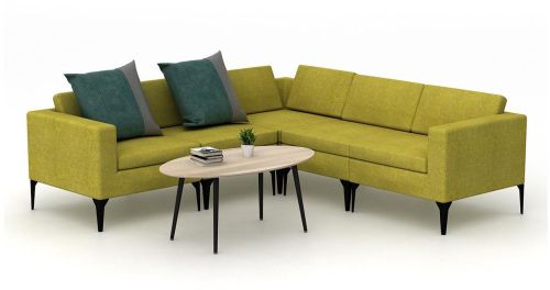 Fabric S-Series 5 Seater Sofa Set