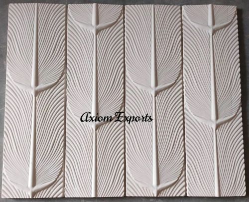 Axiom Sandstone Feather Stone Panel, Color : White