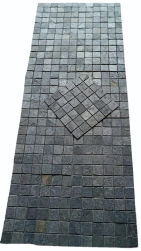 Silver Grey Stone Wall Mosaic Tile 300 X 300 Mm