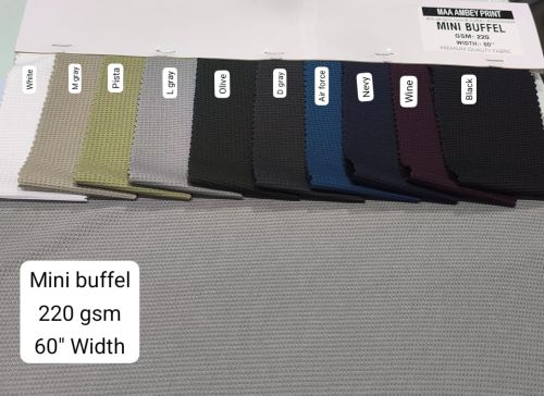 Plain Mini Waffle Polyester Lycra Fabric for Fancy Wear