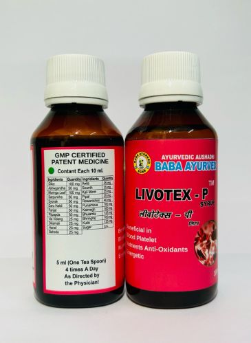 200 Ml Livotex - P Ayurvedic Platelet Booster Syrup