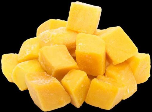 IQF Frozen Alphonso Mango Chunks, Color : Bright Yellow To Orange