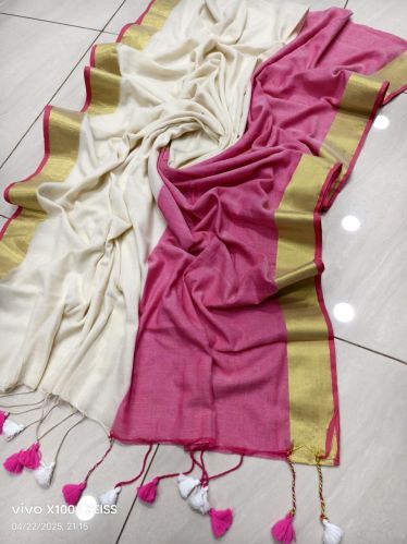 Handloom Cotton Dhaniakhali Saree, Packaging Type : Plastic Cover