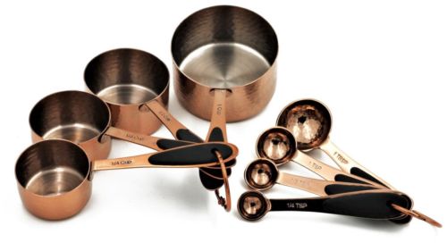 Awkenox Stainless Steel Polished Measuring Cups, Color : Silver