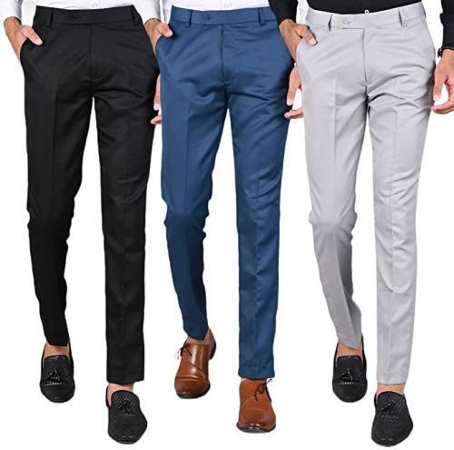 Mens Slim Fit Formal & Casual Trousers