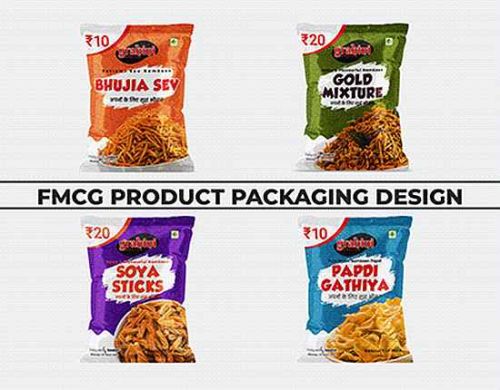 Plastic Printed Chips Snacks Pouch Food Product Label