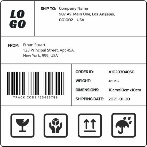 Paper Order Identification Labels