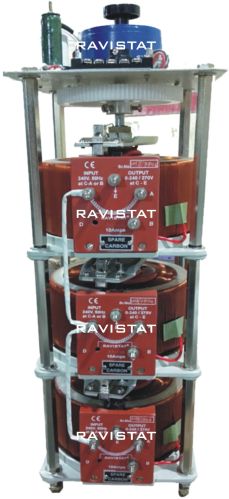 Ravistat Semi Automatic Variac10 Ampere Dimmer, Color : Brown