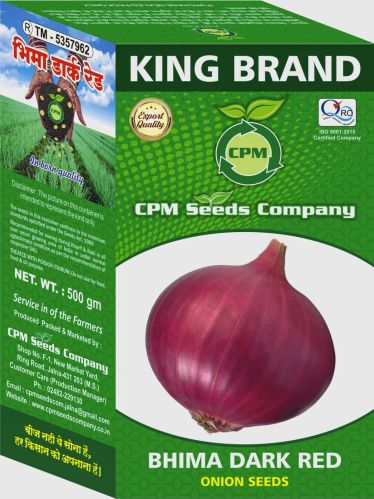 100-110 Day Bhima Dark Red Onion Seeds Selection Verity