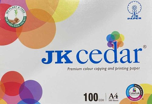 100 GSM JK Cedar Copier Paper Letter (8.5 X 11 Inches)