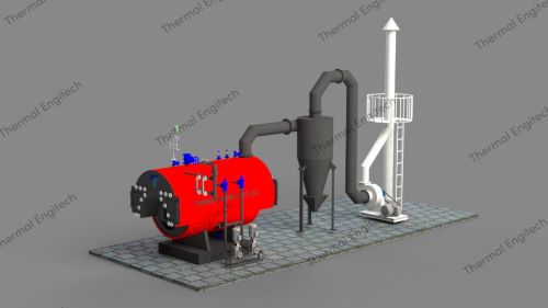 Mechanical Polished Mild Steel Wood Fired Steam Boiler