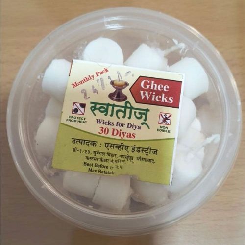 Swati's Swati's Ghee Wicks, Color : White for Pooja Aarti